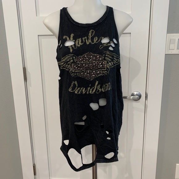 Distressed Harley Davidson Tank - Picture 1 of 5